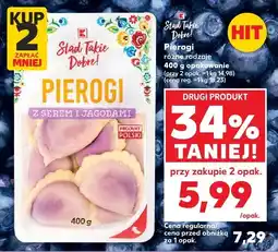 Kaufland Pierogi z serem i jagodami Stąd Takie Dobre oferta