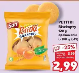 Kaufland Biszkopty Petitki San oferta