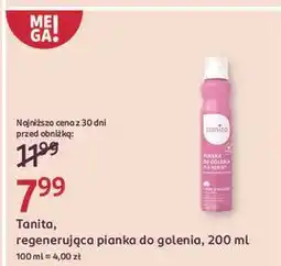 Rossmann Pianka do golenia lotos & bawełna Tanita oferta