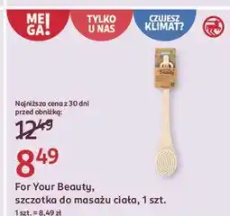 Rossmann Szczotka kąpielowa do masażu ciała For Your Beauty oferta