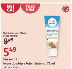 Rossmann Krem do stóp z łoju jelenia Fusswohl oferta