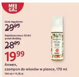 Rossmann Szampon w piance pomarańcza bergamotka Anwen oferta