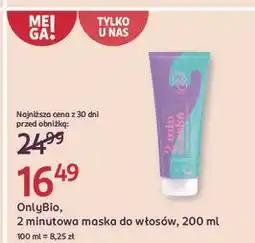 Rossmann Maska do włosów nawilżająca Only Bio oferta