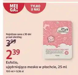 Rossmann Maska w płachcie ujędrniająca z kolagenem Esfolio oferta