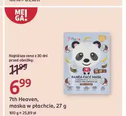 Rossmann Maska do twarzy panda 7Th Heaven oferta
