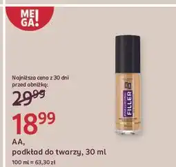 Rossmann Nawilżający podkład wypełniający 109 caramel Aa Hyaluronic Filler oferta