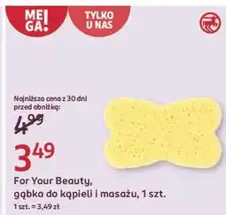 Rossmann Gąbka do kapieli i masażu For Your Beauty oferta