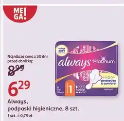 Rossmann Podpaski normal Always Platinum oferta