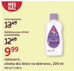 Rossmann Oliwka dla dzieci na dobranoc Johnson's Baby Bedtime oferta
