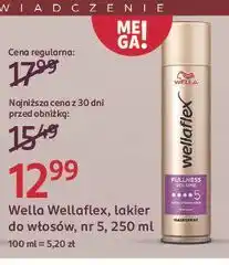 Rossmann Lakier do włosów fullness volume Wellaflex oferta
