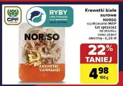 Carrefour Krewetki całe gotowane Norso oferta