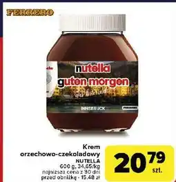Carrefour Krem czekoladowo-orzechowy Nutella oferta