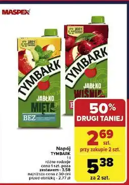 Carrefour Napój wiśnia-jabłko Tymbark oferta