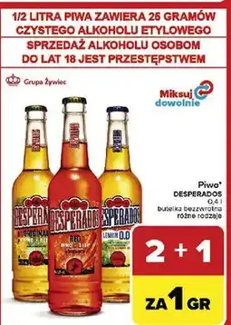 Carrefour Piwo Desperados Lemon 0.0% oferta
