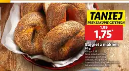 Lidl Bajgiel z makiem Piekarnia Lidla oferta