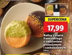 Lidl Rollsy z ciasta francuskiego z nadzieniem pistacjowym i czekoladowym Cukiernia Lidla oferta