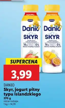 Lidl Jogurt Skyr typu islandzkiego Danio oferta