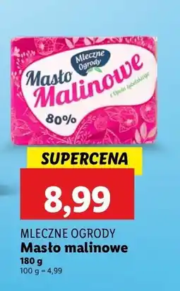 Lidl Masło malinowe Mleczne ogrody oferta