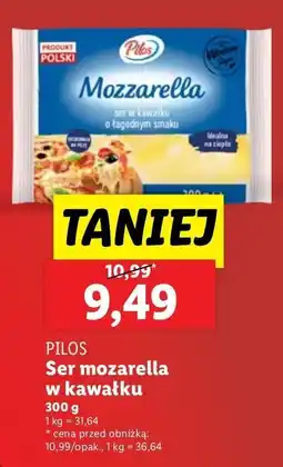 Lidl Ser mozzarella w kawałku Pilos oferta