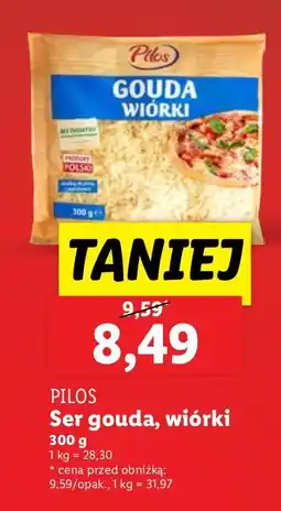 Lidl Ser gouda wiórki Pilos oferta