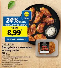 Lidl Skrzydełka z kurczaka w marynacie Grill&Fun oferta