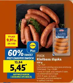 Lidl Kiełbasa śląska Pikok oferta