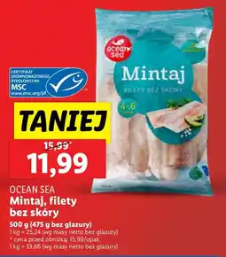 Lidl Mintaj filety bez skóry Ocean Sea oferta