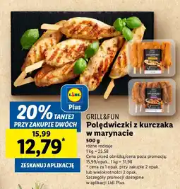Lidl Polędwiczki z kurczaka w marynacie GRILL&FUN oferta