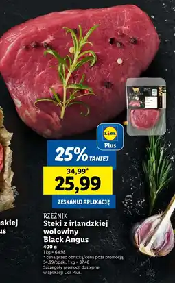 Lidl Rzeźnik Steki z irlandzkiej wołowiny Black Angus oferta
