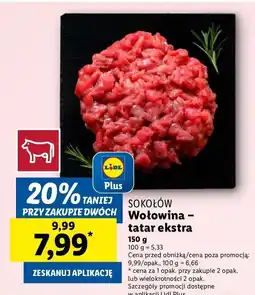 Lidl Wołowina - tatar ekstra SOKOŁÓW oferta