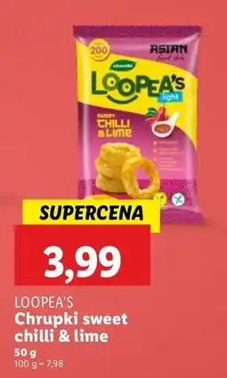Lidl Chrupki sweet chilli & lime LOOPEA'S oferta