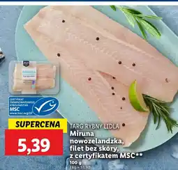 Lidl Miruna nowozelandzka filet bez skóry Targ Rybny Lidla oferta