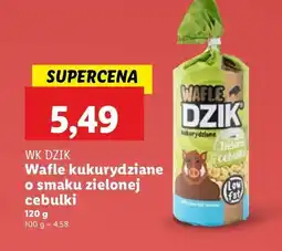 Lidl Wafle kukurydziane o smaku zielonej cebulki WK DZIK oferta