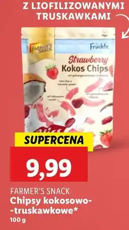 Lidl Chipsy kokosowo-truskawkowe FARMER'S SNACK oferta