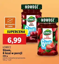 Lidl Dżem 6 kcal w porcji: wiśnia Łowicz oferta