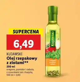 Lidl Olej rzepakowy z ziołami Kujawski oferta