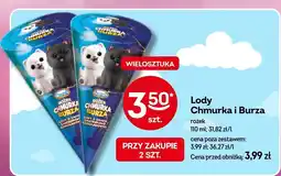 Żabka Lody Chmurka i Burza Koral oferta