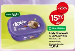 Żabka Lody Chocolate & Vanilla Milka oferta