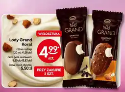 Żabka Lody Grand Koral vanilla, almond oferta