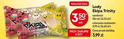Żabka Lody Ekipa Trinity sandwich Koral oferta