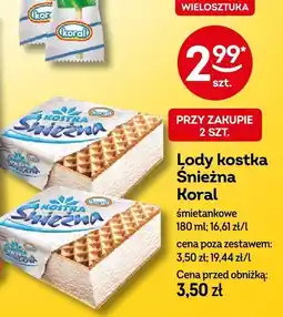 Żabka Lody kostka Śnieżna Koral śmietankowe oferta