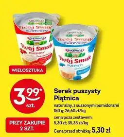 Żabka Serek puszysty Piątnica naturalny, z suszonymi pomidorami oferta