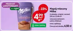 Żabka Napój mleczny Milka truskawka, original, caramel oferta
