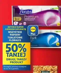 Lidl Papier toaletowy komfort Floralys oferta