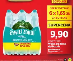Lidl Woda delikatnie musująca Żywiec Zdrój oferta