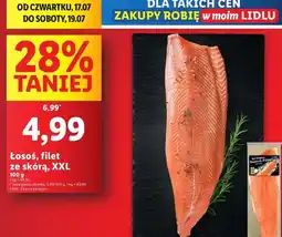 Lidl Łosoś filet ze skórą oferta