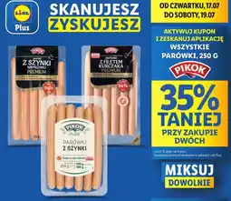 Lidl Parówki z szynki Pikok Pure oferta