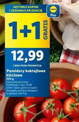 Lidl Pomidory koktajlowe gałązka oferta