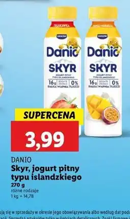 Lidl Jogurt skyr mango-marakuja Danone Danio oferta