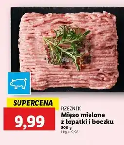 Lidl Mięso mielone z łopatki i boczku Rzeźnik Codzienna Dostawa oferta